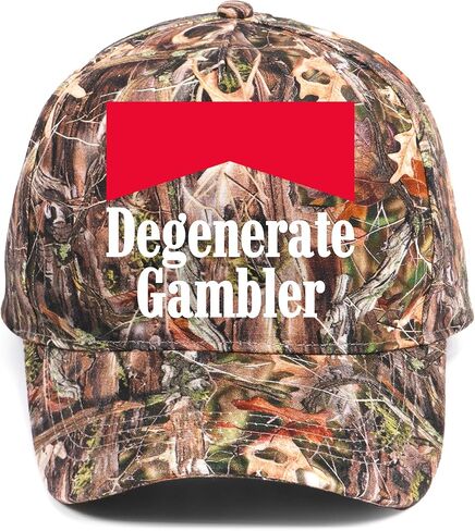 Degenerate Gambler Hat | Funny Premium Adjustable Snapback Baseball Vintage Trucker Hats for Men & Women in Saudi Arabia