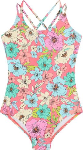 Kanu Surf Girls Reese UPF 50 Beach Sport Criss-Cross One Piece Swimsuit in Saudi Arabia