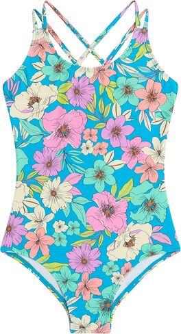 Kanu Surf Girls Reese UPF 50 Beach Sport Criss-Cross One Piece Swimsuit in Saudi Arabia