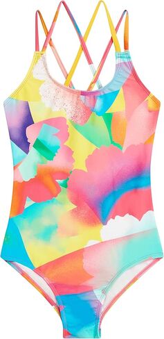 Kanu Surf Girls Reese UPF 50 Beach Sport Criss-Cross One Piece Swimsuit in Saudi Arabia
