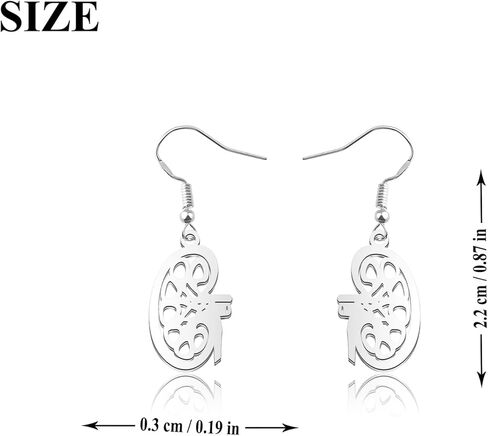OKEYCH Kidney Donor Awareness Gift Kidney Anatomy Earrings Kidney Transplant Jewelry Nephrologist Doctor Nurse Gift in Saudi Arabia