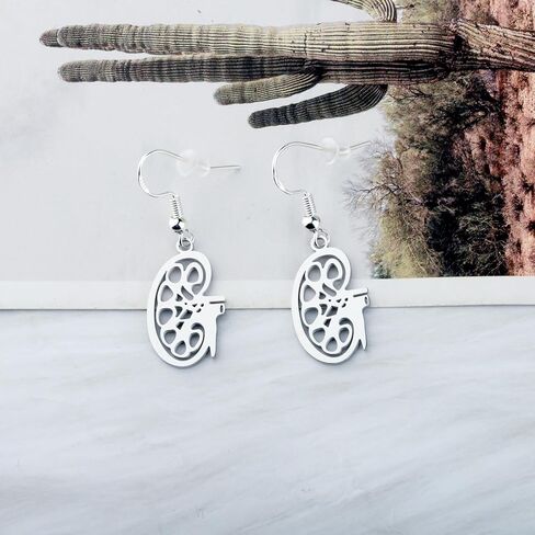 OKEYCH Kidney Donor Awareness Gift Kidney Anatomy Earrings Kidney Transplant Jewelry Nephrologist Doctor Nurse Gift in Saudi Arabia
