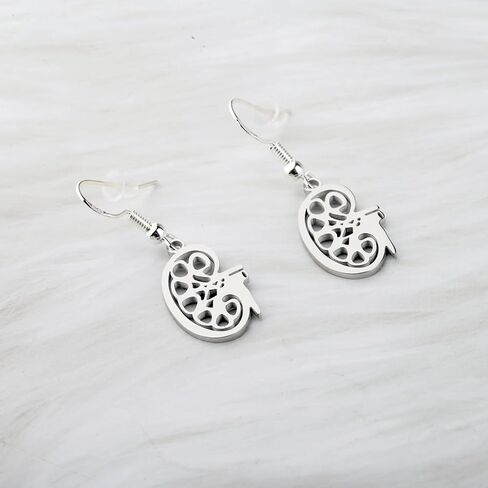 OKEYCH Kidney Donor Awareness Gift Kidney Anatomy Earrings Kidney Transplant Jewelry Nephrologist Doctor Nurse Gift in Saudi Arabia