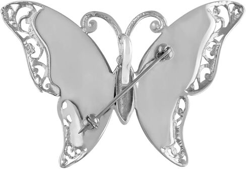 Starborn Ammolite and Sterling Silver Butterfly Pendant in Saudi Arabia