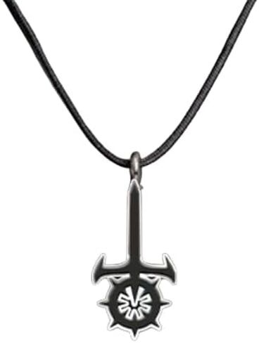 By Night Studios Sabbat Sect Vampire: the Masquerade Pendant Charm - Silver & Black Zinc Alloy with Braided Cord - 1.5" Pendant in Saudi Arabia
