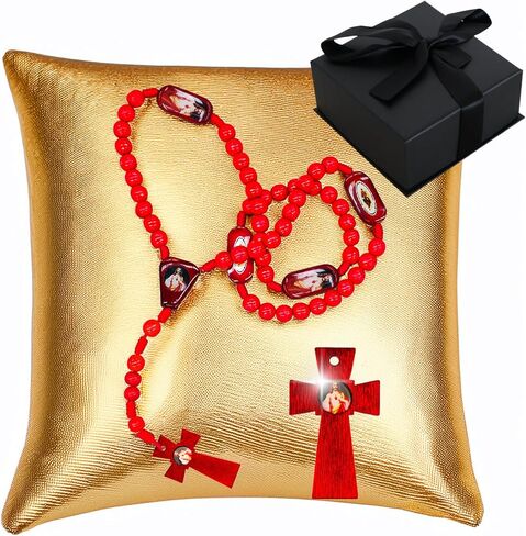 Rosarios de San Judas Tadeo made of pine wood - Rosarios catolicos para recuerdos - Rosario de San Judas Tadeo - Recuerdos de San Judas Tadeo Necklace - Escapularios catolicos Saint Jude in Kuwait
