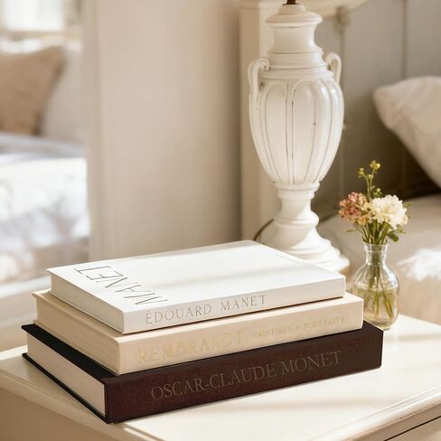 Beautiful Decorative Books, Set of 3 Linen Faux Book for Coffee Table, Aesthetic Fake/Faux Books for Home Decor, Photo Storage, and as a Keepsake Storage in Saudi Arabia