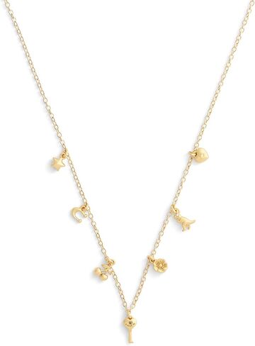 COACH Jewelry Women's Charming Charms Signature Mini Bib Necklace in Saudi Arabia