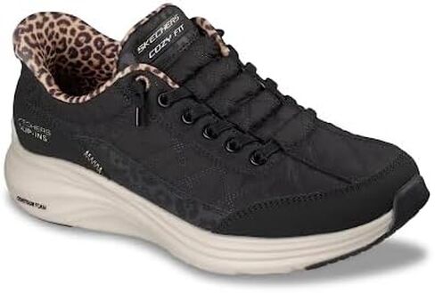 Skechers Women's Cozy Fit Hands Free Slip-ins -Leopard Dream | Slip-Ins, Contour Foam; lightweight midsole adapts to your foot's unique shape, Air-Cooled Memory Foam, Machine washable in Saudi Arabia