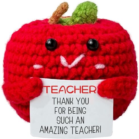 Teacher Appreciation Gifts Mini Crochet Apples for Ladies, Suitable for Teacher's Day Graduation Ceremony Year-end Birthday Thank You Teacher Gifts in Saudi Arabia