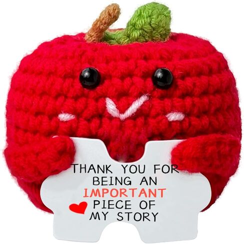 Teacher Appreciation Gifts Mini Crochet Apples for Ladies, Suitable for Teacher's Day Graduation Ceremony Year-end Birthday Thank You Teacher Gifts in Saudi Arabia