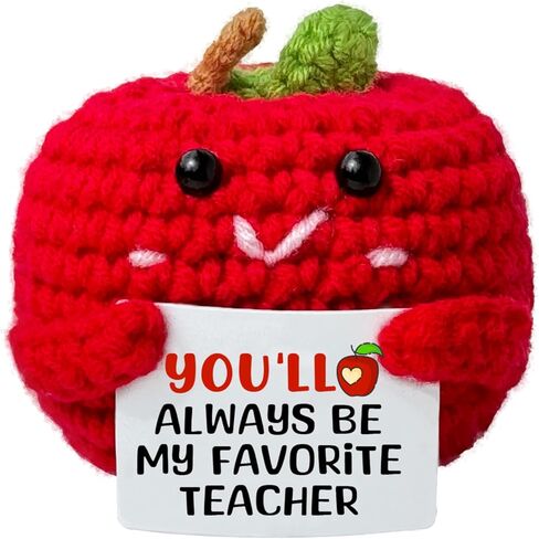 Teacher Appreciation Gifts Mini Crochet Apples for Ladies, Suitable for Teacher's Day Graduation Ceremony Year-end Birthday Thank You Teacher Gifts in Saudi Arabia