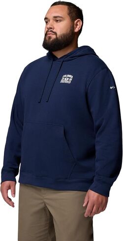 Columbia Mens Trek Graphic Hoodie, Collegiate Navy/Outdoor Arch, 2X in Saudi Arabia