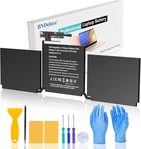 A1713 A2171 استبدال بطارية الكمبيوتر المحمول لبطارية MacBook Pro A1708 ل 13-Zoll A1708 (2016،2017) A2159 (2019) A2289 (2020) A2338 (2020،2022) in Kuwait