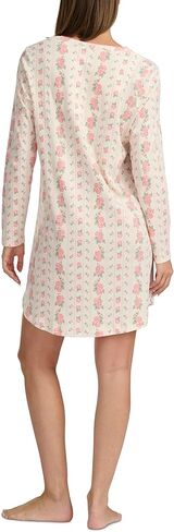 Karen Neuburger womens Plus Size Long Sleeve Nightshirt With Picot Trim in Saudi Arabia