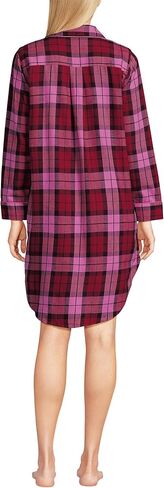 Lands' End Women's Flannel Long Sleeve Sleepshirt Nightgown in Saudi Arabia