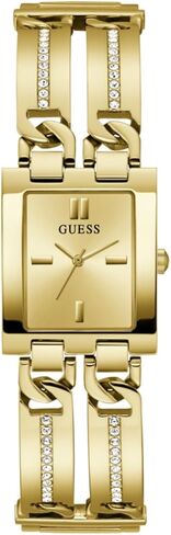 Guess Women's 24mm Watch - Gold-Tone G-Link Champagne Dial Gold-Tone Case in Saudi Arabia