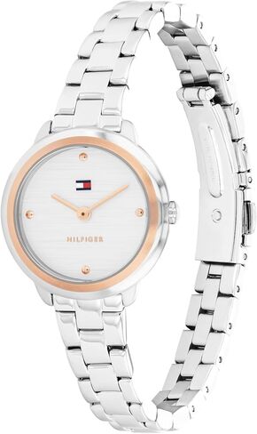 Tommy Hilfiger Women's Quartz Watch – Mini 26mm Stainless Steel Case, Link Bracelet, Dress Casual Style - Gift for Her in Saudi Arabia