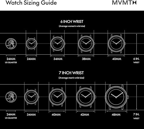 MVMT Reina Women’s Watch, Quartz 2-Hand, 30mm, Stainless Steel Bracelet, 50M Water Resistant – Gift for Her in Saudi Arabia