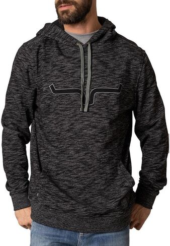 Kimes Ranch Men’s Durham Hooded Pullover with Heathered Slub Fleece, Contrast Hood Lining & Kangaroo Pocket in Saudi Arabia
