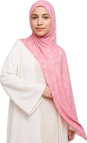 Women's Signature Lux Cotton-Modal Hijab Scarf. Soft, Breathable, Lightweight Wrap or Shawl for Modest Everyday Fashion in Saudi Arabia