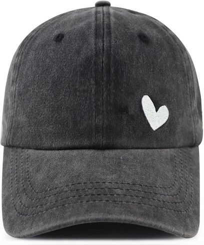 Love Heart Hat for Women Wife，Funny Adjustable Embroidered Cotton Gifts Baseball Caps in Saudi Arabia