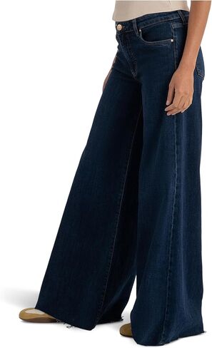 KUT from the Kloth Womens Blake High-Rise Fab Ab Super Wide Leg-raw Hem in Indisputable in Saudi Arabia