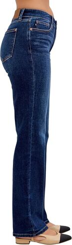 Judy Blue Womens Jeans - Mid Rise Straight (Multiple Inseam Options) in Saudi Arabia