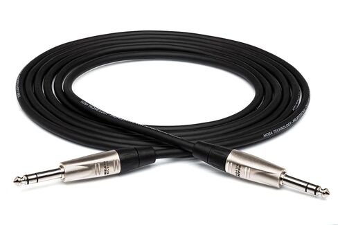 Hosa HSS-015X2 Dual REAN 1/4 in TRS to Same Pro Stereo Interconnect Cable, 15 Feet (HSS015X2) in Saudi Arabia
