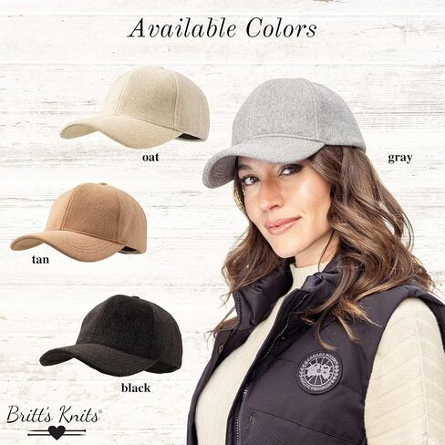Britt's Knits Hudson Hat Unisex Winterized Baseball Cap in Saudi Arabia