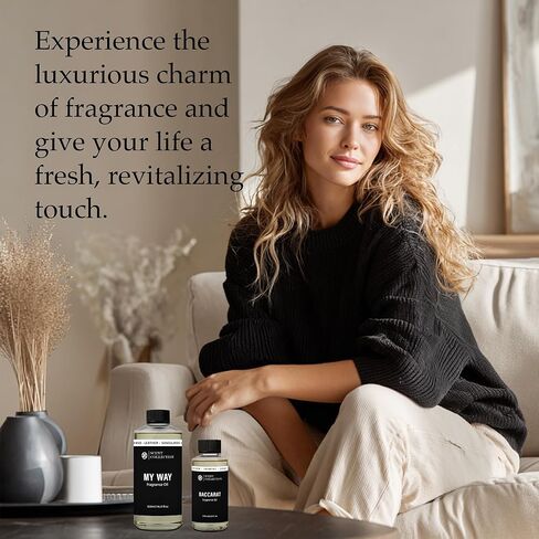 رائحة الفنادق الفاخرة Dream On Diffuser Oil بدون ماء علاج عطري أساسي للهواء البارد وموزعات السيارات - إعادة تعبئة طويلة الأمد للغرفة الكبيرة والمنزل - غير سام، شاي أبيض مميز (20 مل / 0.68 أونصة سائلة) in Kuwait