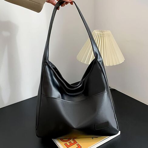 Hobo Bags for Women Large Vegan PU Leather Shoulder Purse Soft Casual Tote Handbag for Work Travel Daily Use in Saudi Arabia