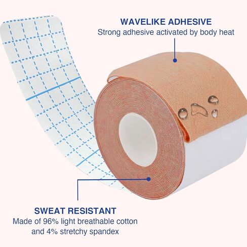 Wonababi Binding Tape, Boob Tape Adhesive Binding for Sensitive Skin,Transitioning Breathable Body Shaping Breast Lift in Saudi Arabia