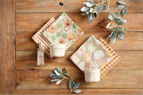 مجموعة رذاذ الغرفة من Mud Pie Gingham Gather؛ سلة بقطر 3 × 5 1/2 بوصة | رش 3 1/4 أونصة سائلة | منشفة 25 × 16 بوصة in Saudi Arabia
