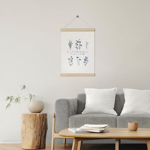 Boho Blue Floral Christian Poster Hanger Frame 12x16 Inch, Bible Verses Wall Decor, I Can Do All Things Religious Scripture Wall Art Decor for Church Prayer Home Room in Saudi Arabia