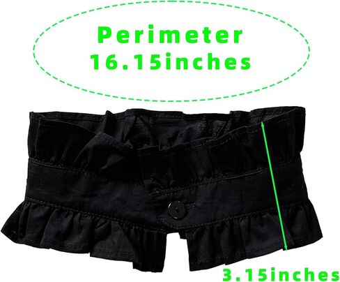 ياقة وهمية من القطن مكشكشة قابلة للفصل، نصف قميص، ياقة ديكي، ياقة وهمية قابلة للفصل للنساء in Kuwait