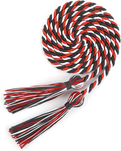 Graduation Cords, Sage Green White Graduation Honor Cord, Honors Grad Ropes Cord for 2026, 66 Inch Long Braided Rope for 2026 Graduations Ceremony Decorations Bachelor Master Doctoral Gown Accessories in Saudi Arabia