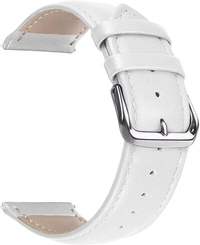 Leather Watch Bands Genuine Calf Leather Replacement Watch Straps with Stainless Steel Buckle 12mm 14mm 16mm 18mm 20mm 22mm 24mm for Men and Women in Saudi Arabia