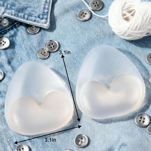 1pcs Waterproof Silicone Triangle Push-Up Breast Pads,Transparent Silicone Bra and Bikini Gel Inserts, Triangle Shaped Enhancement Inserts for Bikini, Swimsuit and Bra, Adds a Cup Size in Saudi Arabia