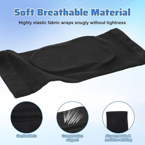 Achilles Tendon Heel Protector, Gel-Padded Compression Sock for Bursitis, Achilles Tendonitis Support Compression Socks, Everyday Wear for Men & Women-1 Pair Black in Saudi Arabia