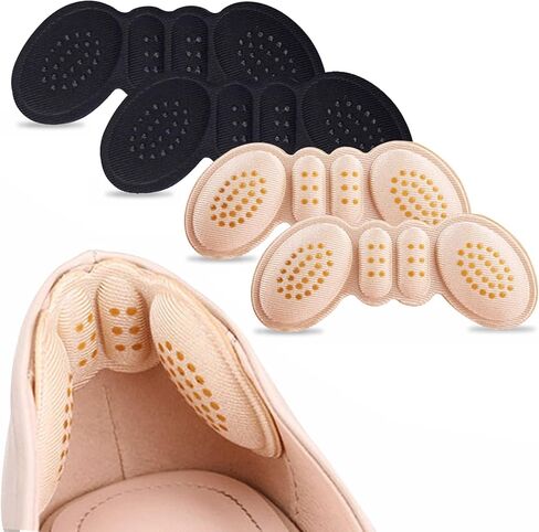 4 Pairs Heel Pads for Shoes That are Too Big, Heel Grips for Women, Anti-Slip Liner Cushions Inserts for Women Men Prevent Rubbing Blisters in Saudi Arabia