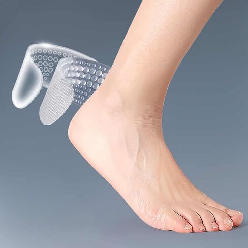 Heel Pads for Shoes – Self-Adhesive Anti-Slip Cushions, Prevents Blisters & Rubbing, Fits High Heels & Big Shoes, Comfortable Grips for Women & Men (1 Pair) in Saudi Arabia