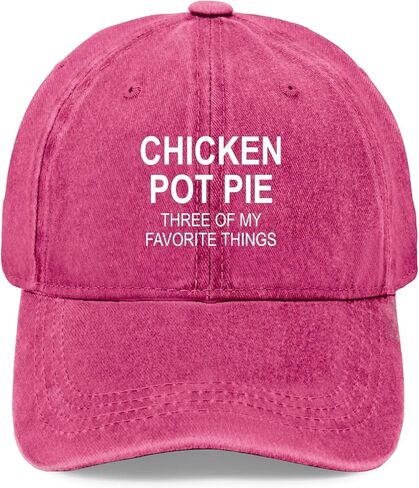 Chicken Pots Pie Three of My Favorite Things Baseball Hats Beach Caps for in Saudi Arabia