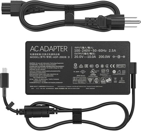 230W ROG Zephyrus Charger for Asus ROG Zephyrus S GX531GW GX701GX GX701GW GX701GV GL702V GX501V Strix Scar II GL704GM-DH74 GL703GM-DS74 Gaming Series Laptop AC Power Adapter Replacement Power Cord in Kuwait