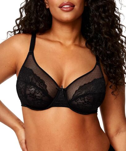 OEAK حمالات الصدر النسائية ذات التغطية الكاملة حمالة صدر مقاس كبير غير مبطنة من الدانتيل Bralette رفع التي شيرت حمالات الصدر للثدي الكبير in Kuwait
