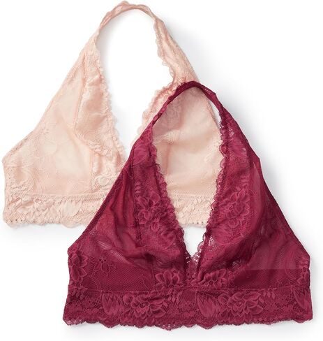 Amazon Essentials Womens Stretch Galloon Lace Halter Bralette in Saudi Arabia