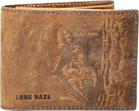 Stand Out with a Wolf – RFID Premium Leather Wallet for Men, Gift-Ready Box Included in Saudi Arabia