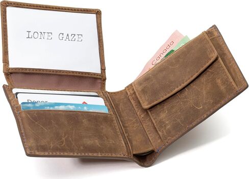 Stand Out with a Wolf – RFID Premium Leather Wallet for Men, Gift-Ready Box Included in Saudi Arabia