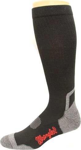 Wrangler Compression Technology Tall Boot Socks, Black, Lrg (M 9-13), 1 Pair in Saudi Arabia