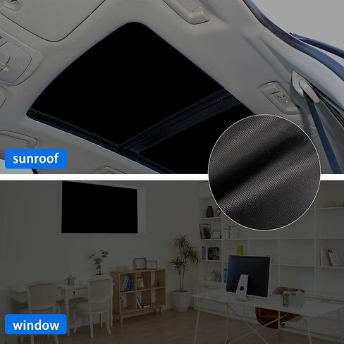 Blackout Window Cover for Bedroom，Portable DIY Blinds，100% Blackout Blinds for Nursery Bedroom Dorm, No Drill Window Privacy Film, Light & UV Block for House, RV, Nursery, Media Room, 39x57 in Saudi Arabia